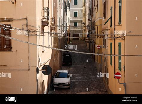 Old Town, Alghero, Sardinia Stock Photo - Alamy