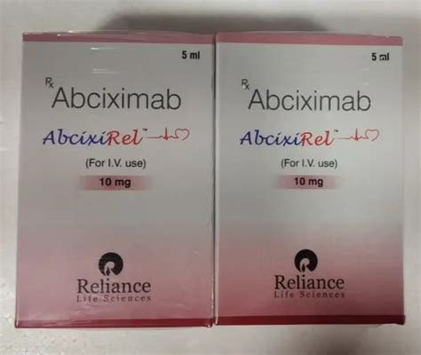 Abcixirel ABCIXIMAB 10mg Injection Packaging Size 1X1 At Rs 4400