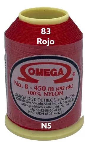 Hilo Omega Nylon No Carrete Con Metros Color Meses Sin Inter S