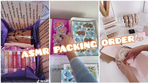 Asmr Packing Orders Tiktok Compilations Youtube