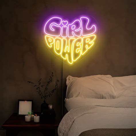 Girl Power Neon Sign Girl Power Sign Girl Power Led Sign Etsy