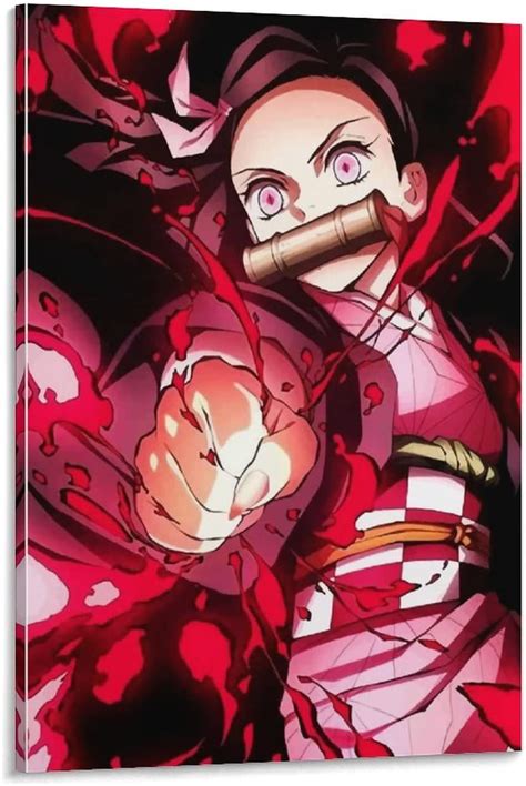 Poster de dessin animé Demon Slayer Nezuko Décoration murale Pour