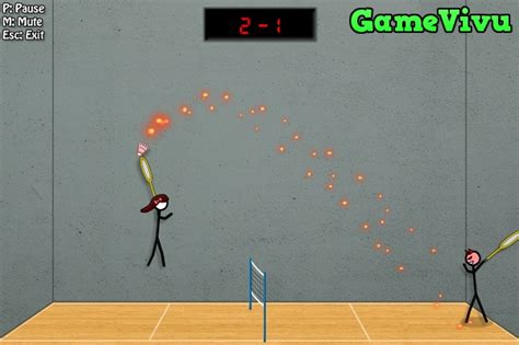 Game Nguoi que danh cau long 3 - Stick Figure Badminton 3 online