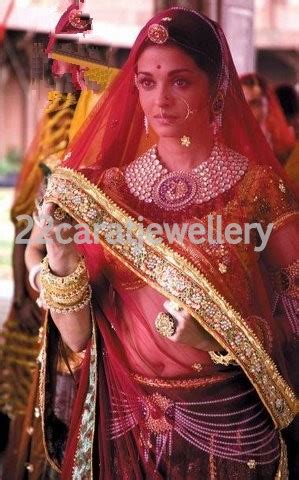 Aishwrya Rai with Jodha Akbar Kundan Bridal Jewellery - Jewellery Designs