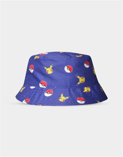 Bems Pokemon Pokéball And Pikachu Bucket Hat