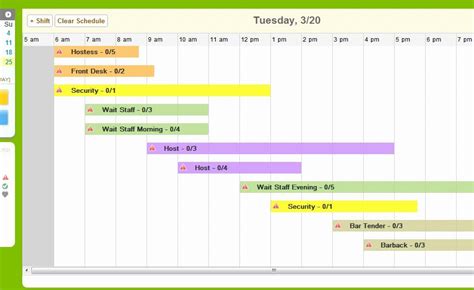 Daily Work Schedule Template Beautiful 5 Daily Work Schedule Templates Excel Excel Xlts College ...