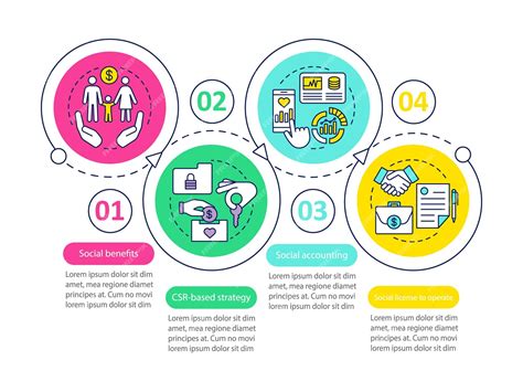 Premium Vector Csr Vector Infographic Template Corporate Social