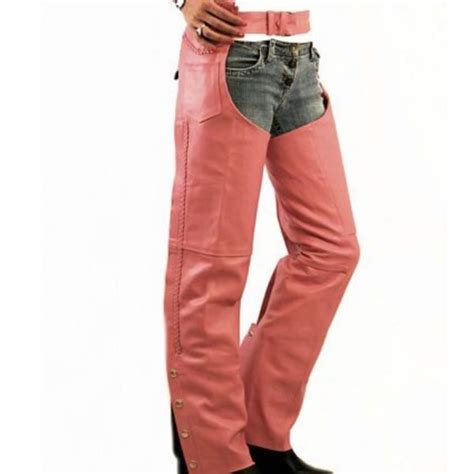 Pink Leather Motorcycle Chaps Womens Buy Now