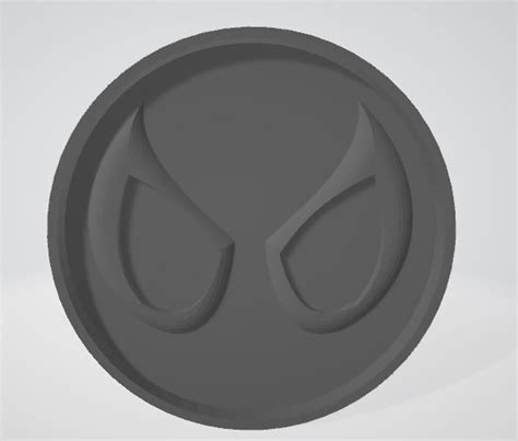 Spider-Man circle face logo 3D model | CGTrader