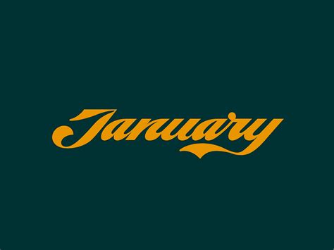 January Lettering by Rachel Gillespie (Seer Design Co.) on Dribbble