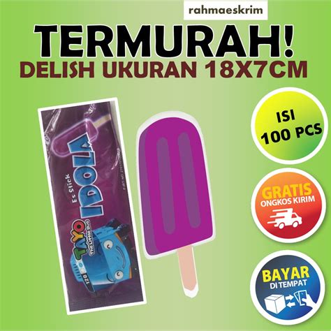 Jual Bungkus Es Cream Kemasan Es Krim Stik Plastik Es Loly Wadah Ice