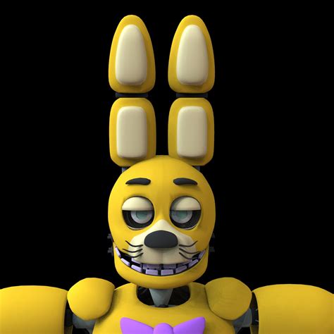 Fnaf Springbonnie Full Wearable Head 3d Model Stl Etsy