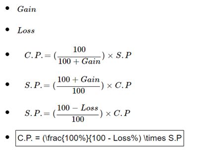 What is the formula used to find a loss percentage? | by Naman Jain ...