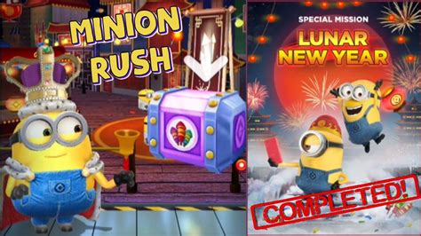 Minion Rush King Bob At Lunar New Year Special Mission Completed And