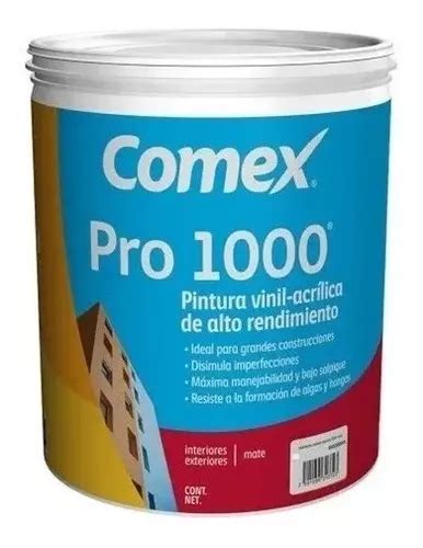 Pintura Vinil Acr Lica Blanca Comex Pro Plus Gal N L