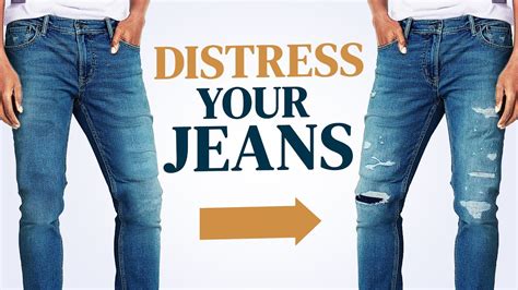 How To Distress Your Denim In Minutes Diy Video Tutorial Youtube