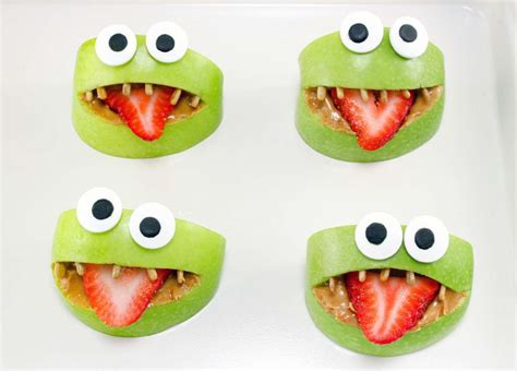 Halloween Apple Monsters For Kids · The Inspiration Edit