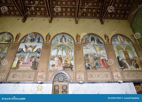 Visitation Church Interior, Jerusalem Stock Image | CartoonDealer.com ...