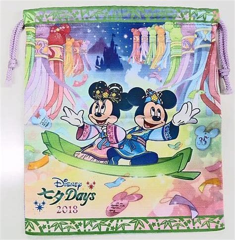 Miscellaneous Goods Mickey Minnie Drawstring Bag Disney Tanabata