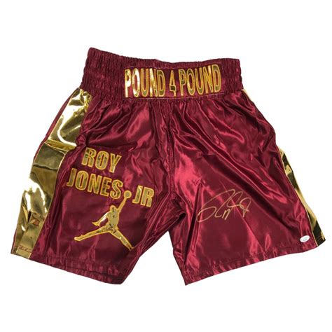 Roy Jones Jr Signed Boxing Trunks Jsa Pristine Auction