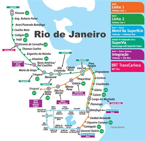 Rio De Janeiro Metro Map