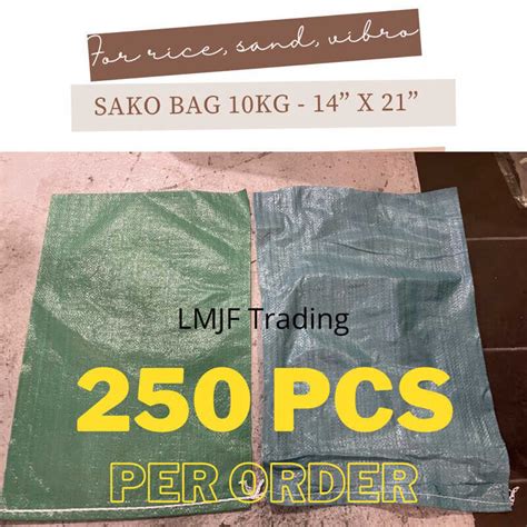 Sako 250Pcs 10Kg Sack Bag Para Sa Sand Vibro Rice Bistay Nd