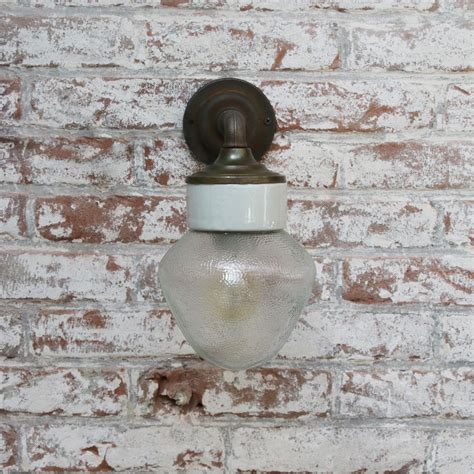 Frosted Glass Brass Vintage Cast Iron Arm Scones Wall Lights For Sale