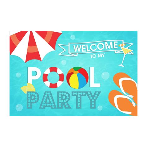 Splash Pool Party Entrance Banner Splash Pool Party Sign Pretty Ur