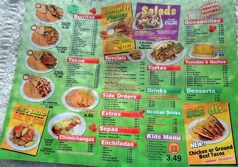 Los Betos Mexican Food Menu Menu De Los Betos Mexican Food Mesa Mesa