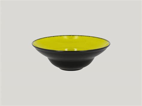 Assiette extra creuse rond vert porcelaine Ø 26 cm Fire Rak ECOTEL ANNECY