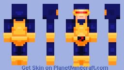 Cyclops (Original) | X-Men Minecraft Skin