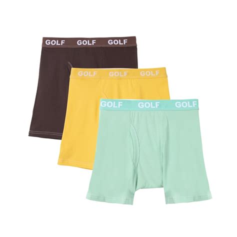 Logo Boxer Briefs Pk Chocolate Mustard Mint Spring Summer