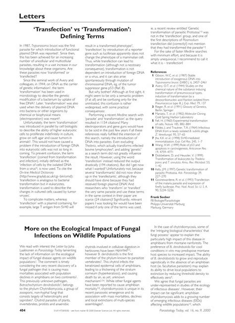 (PDF) ‘Transfection’ vs ‘Transformation’: Defining Terms - DOKUMEN.TIPS