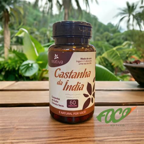 Castanha Da India Caps Mg Reativa Foco Alternativo Atacado De