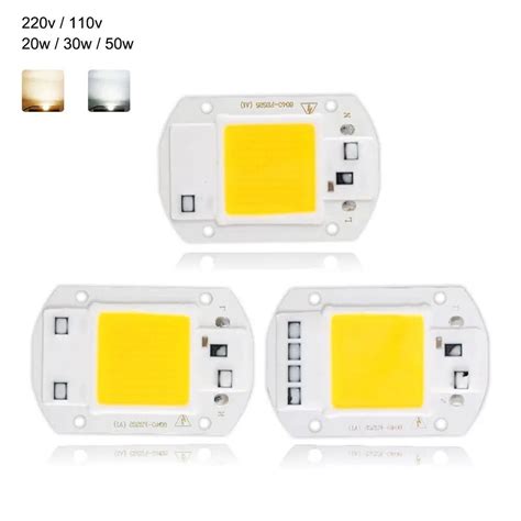 LED COB Lamp Chip 20W 30W 50W 220V 110V Input Smart IC Driver Fit For