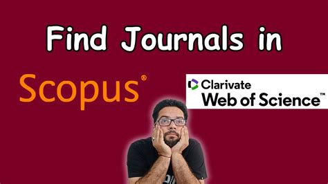 How To Find Scopus Indexed Journals SCI Indexed Journals Web Of