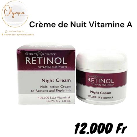 Skincare Cosmetics Cr Me De Nuit Et S Rum Enrichis En Vitamines Au