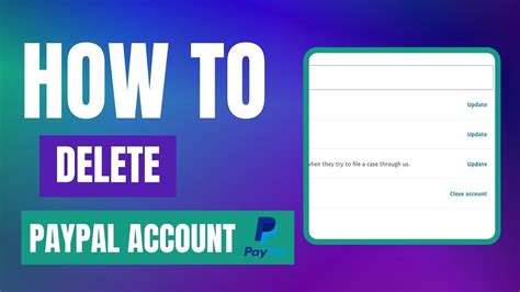 How To Permanently Delete A Paypal Account Youtube