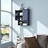 Amazon Vanirror Bathroom Wall Cabinet Navy Blue Over Toilet