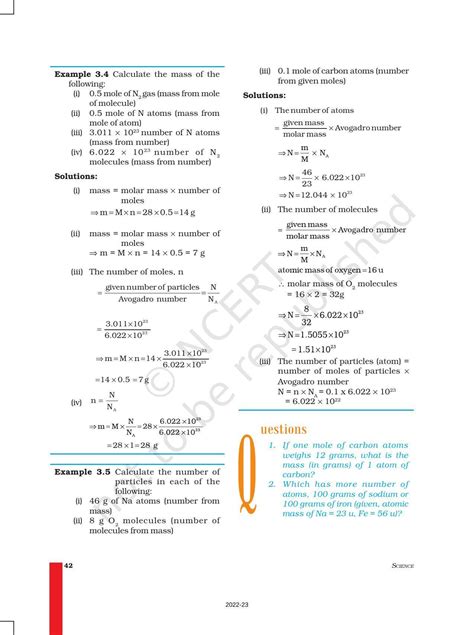 NCERT Book For Class 9 Science Chapter 3 Atoms And Molecules