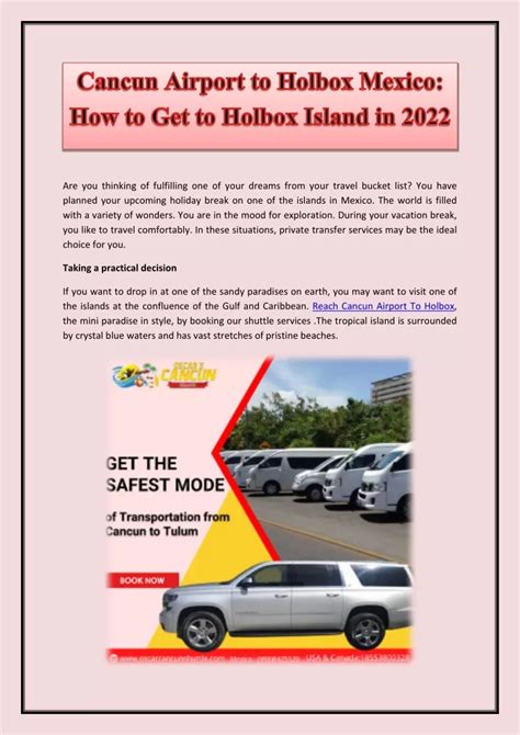 Ppt Cancun Airport To Holbox Mexico How To Get To Holbox Island In