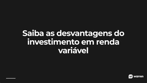 Investimento Em Renda Variável O Que é E Como Funciona