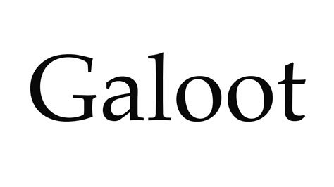 How to Pronounce Galoot - YouTube