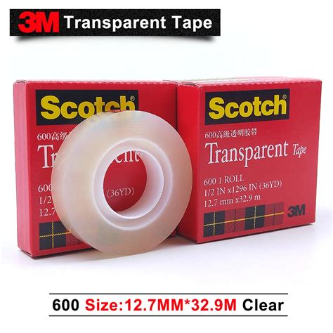 100 Original 3m 600 Scotch High Performance Transparent Bopp Film Tape