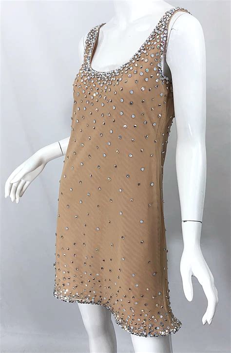 Sex And The City CD Greene Nude Beige Rhinestone Crystal Vintage Dress Shawl At StDibs Sex