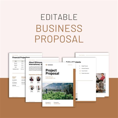 Project Proposal, Business Proposal, Editable Proposal, Business Template, Company Proposal ...