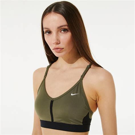 Nike Dri Fit Indy V Neck Kadın Yeşil Bra Bra Fashfed