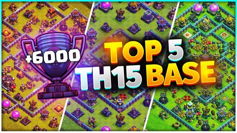 TOP 5 Best TH15 LEGEND BASE LINKS At 6000 Trophies Clash Of Clans