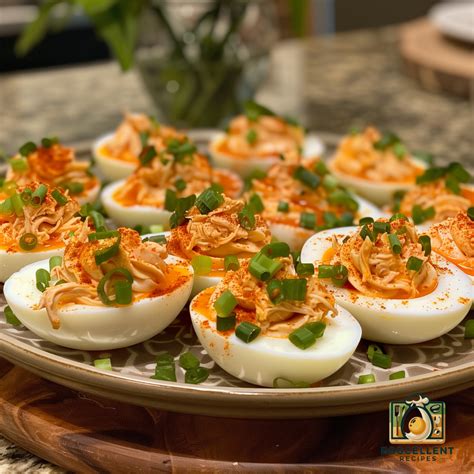 Buffalo Chicken Deviled Eggs