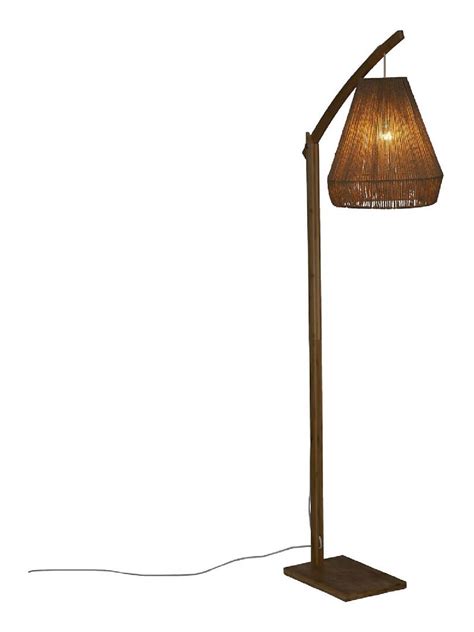 Lampadaire Boh Me Bambou Et Corde Beige Kiabi